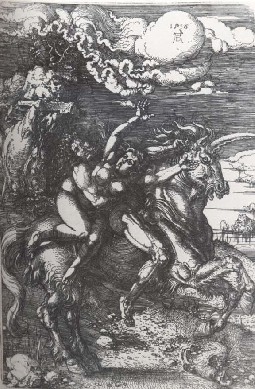 Albrecht Durer The Abduction on the Unicorn Norge oil painting art